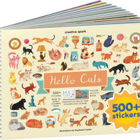 Cupkin Hello Cats Coloring & Sticker Activity Book | 500+ Stickers