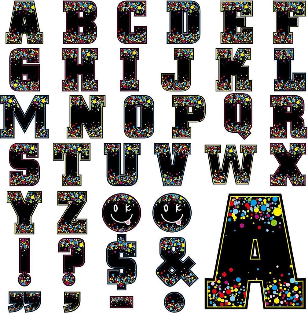 136 Pcs 12 Inch Extra Large Bulletin Board Letter Classroom Wall Decor