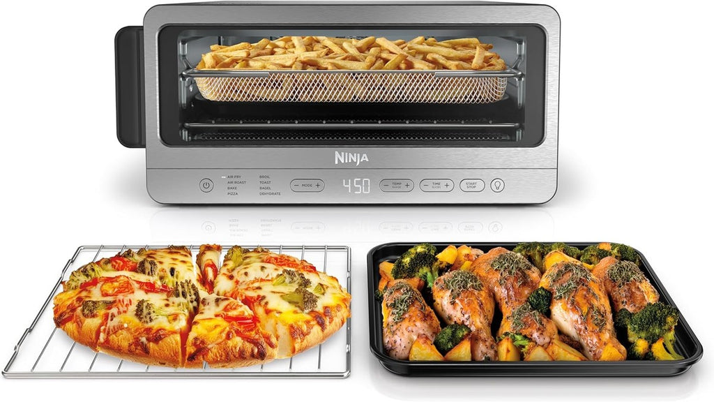 Ninja Flip Toaster Oven & Air Fryer, 8-in-1, Stainless Steel, SP151