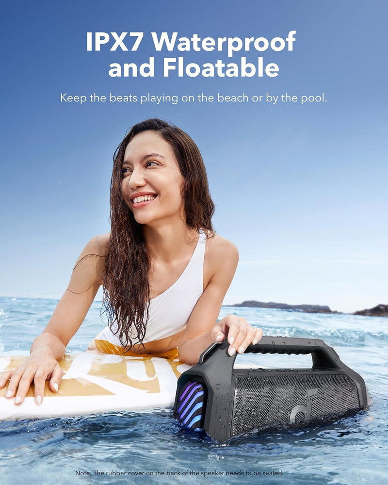 Soundcore Boom 2 Plus Portable Bluetooth Speaker by Anker, 140W, IPX7