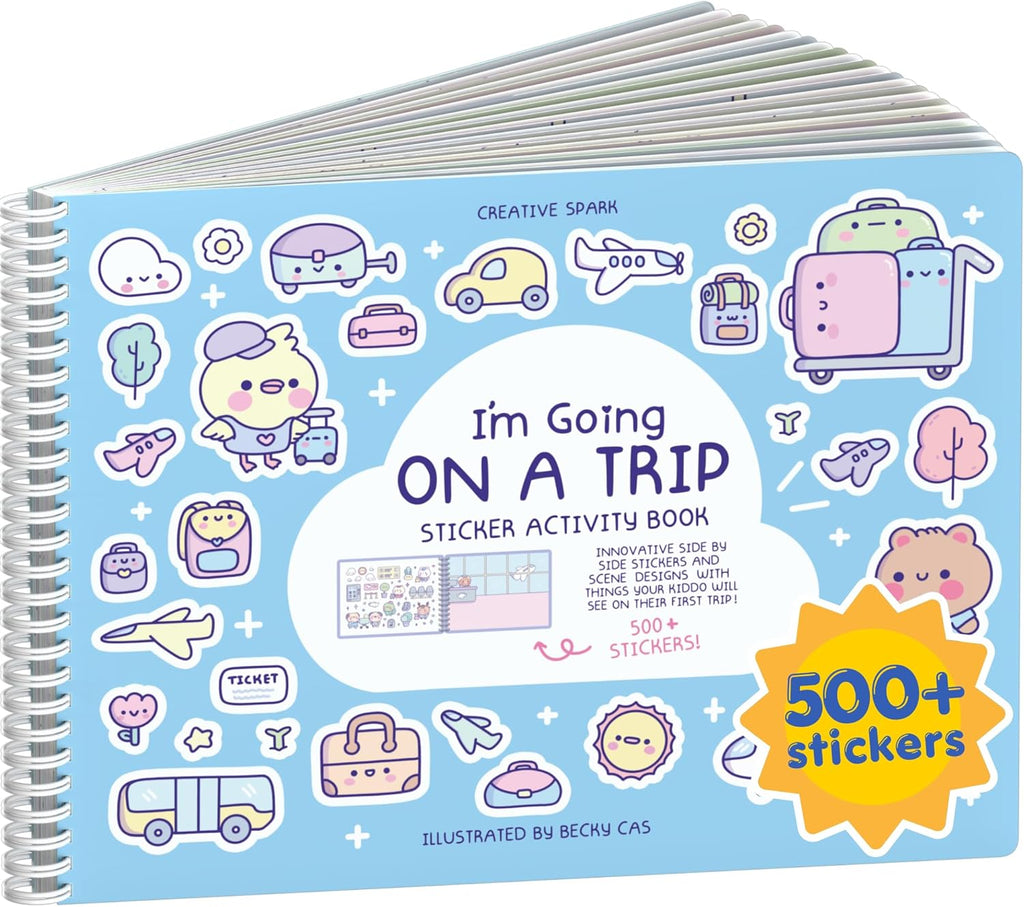 Cupkin My First Trip Coloring & Sticker Activity Book | 500+ Stickers