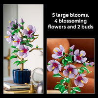 LEGO Botanicals Hibiscus Flower Building Set