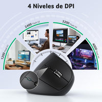 Acer Ergonomic Mouse Wireless with Side Scroll, Bluetooth Mouse for Laptop