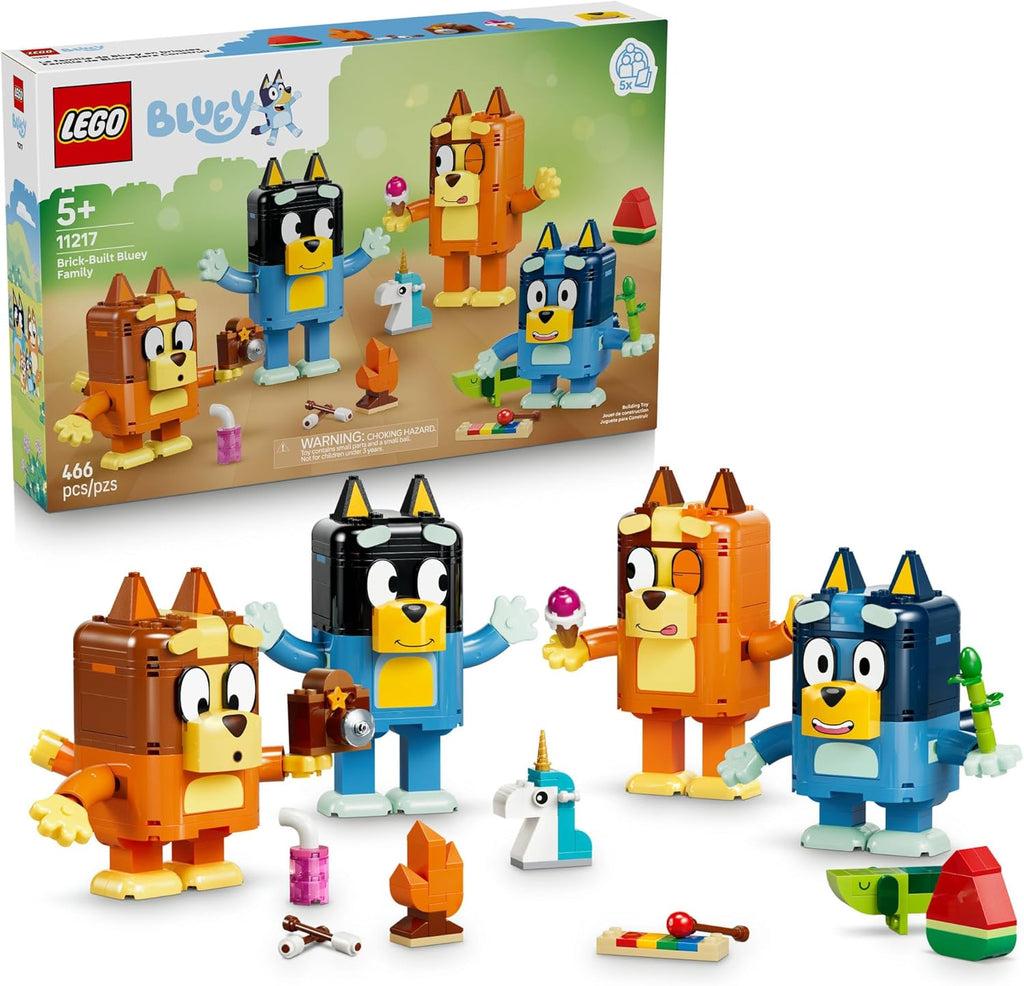 LEGO Bluey Brick-Built Bluey Family - Building Toy
