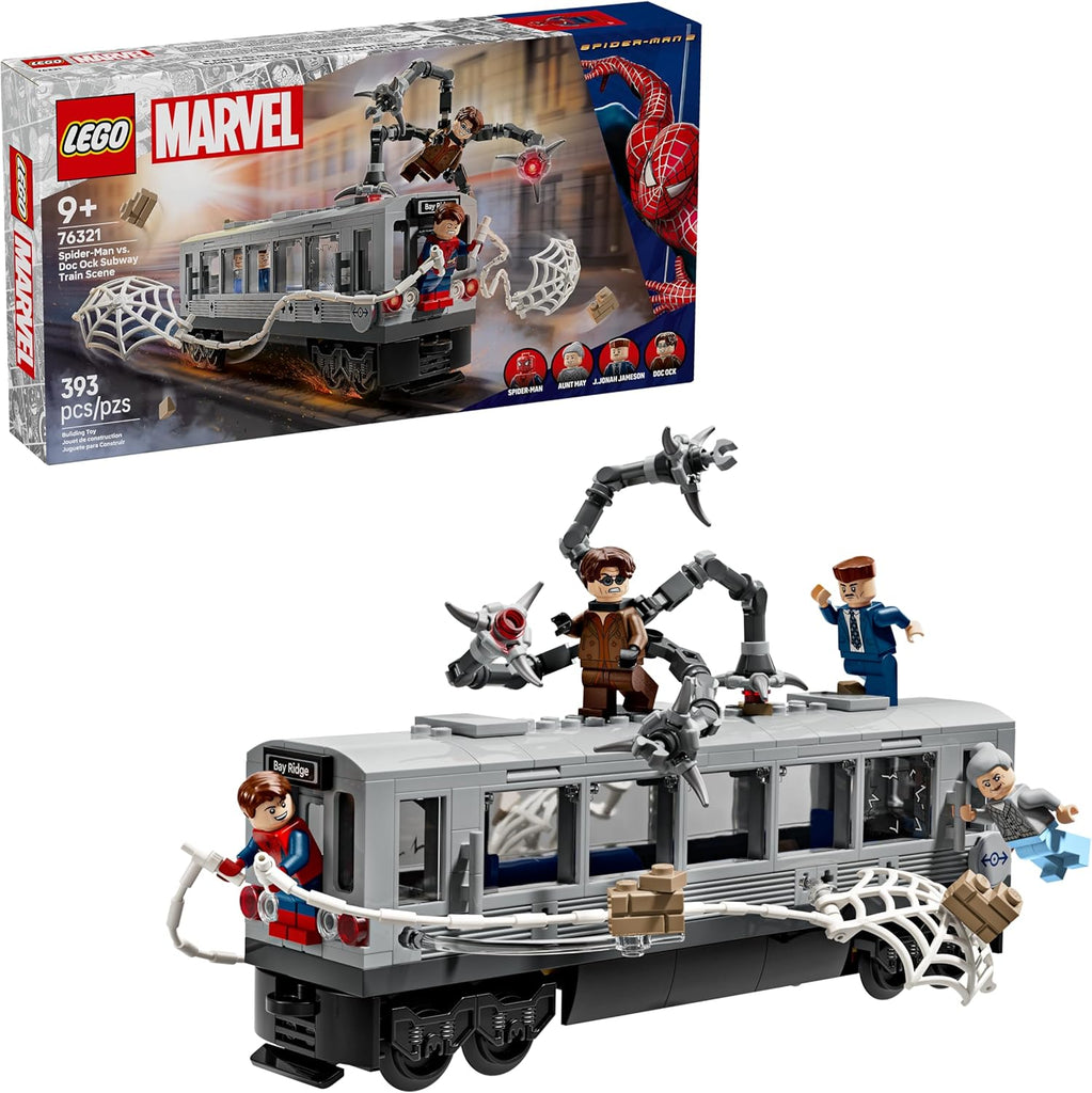 LEGO Marvel Spider-Man vs. Doc Ock Subway Train Scene 76321