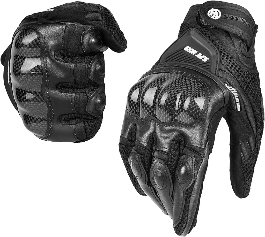 BORLENI Motorcycle Gloves Touch Screen for Men Women Padding Hard Knuckle Cycling Motorbike ATV Hiking Riding Climbing G