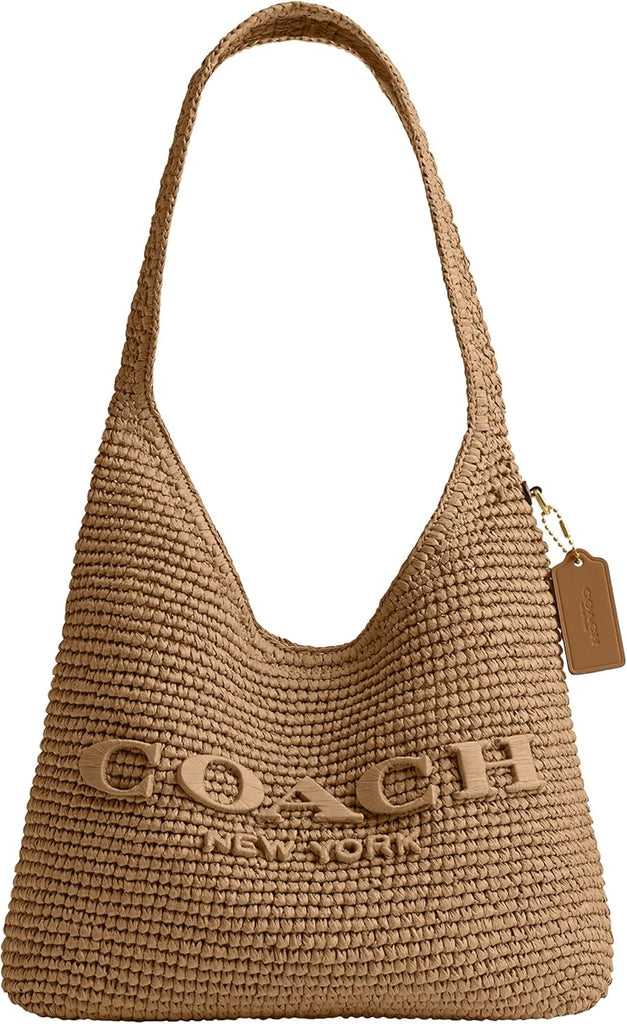 COACH Women's Brooklyn Shoulder Bag 28, Natural, One Size