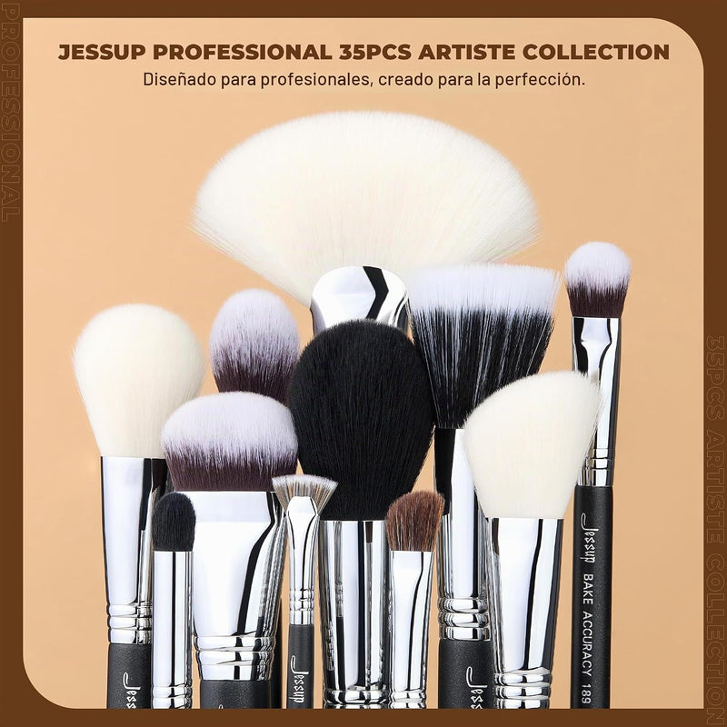Jessup Makeup Brushes Set Professional, 35pcs Face & Eye Make up Brush T342