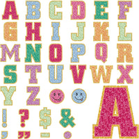 136 Pcs 12 in Extra Large Bulletin Board Letter Decor Big Alphabet Letter Cutout Sticker Punctuation with Adhesive Dot C