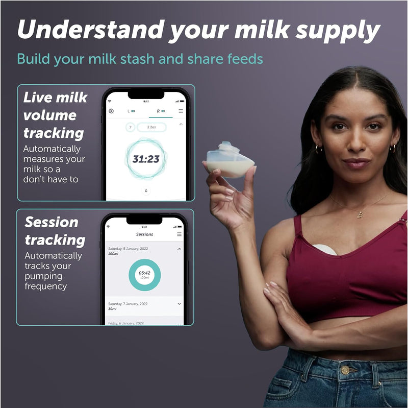 Elvie Double Extractor de Leche Manos Libres Doble con App