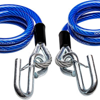 DocksLocks Trailer Safety Towing Cables, 48" Length, 3500lbs Break Force