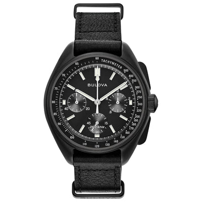 Bulova Archive Lunar Pilot Cronógrafo Negro con Correa NATO 98A186