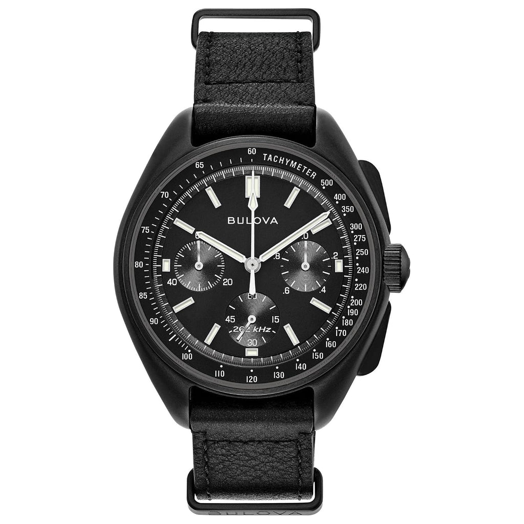 Bulova Archive Lunar Pilot Cronógrafo Negro con Correa NATO 98A186