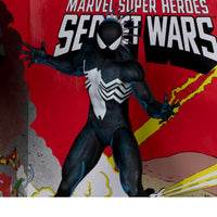 McFarlane Toys Marvel Spider-Man Escala 1:6 con Escena y Comic (Marvel Super Heroes Secret Wars #8)