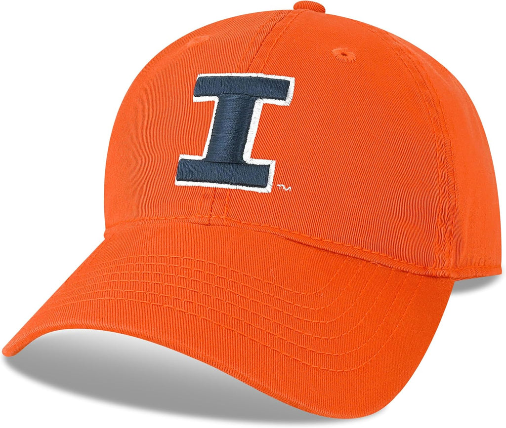 Legacy NCAA Officially Licensed Baseball Hat, Illinois Illini, Lightweight Cap for Men & Women, Relaxed Twill Adjustable