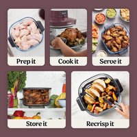 Ninja Crispi Pro 6-in-1 Glass Air Fryer