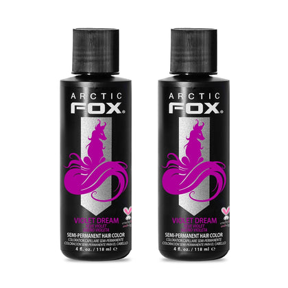 ARCTIC FOX Semi-Permanent Hair Dye Violet Dream - Vegan - 2 x 4 fl oz