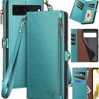XcaseBar for Samsung Galaxy S20 FE Wallet case with Zipper Credit Card Holder【RFID Blocking】, Flip Folio Book PU Leather