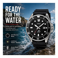 Casio MDV106 Reloj Unisex Analógico con Caja de Acero Inoxidable, Banda de Resina y Resistencia al Agua 200M