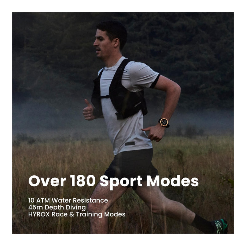 Reloj inteligente Amazfit T-Rex 3 Pro con pantalla AMOLED de zafiro, bisel de titanio y GPS de doble banda
