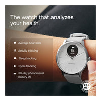 Withings ScanWatch Light - Reloj Inteligente Híbrido Con Monitoreo Cardíaco, Fitness, Ciclo Y Sueño