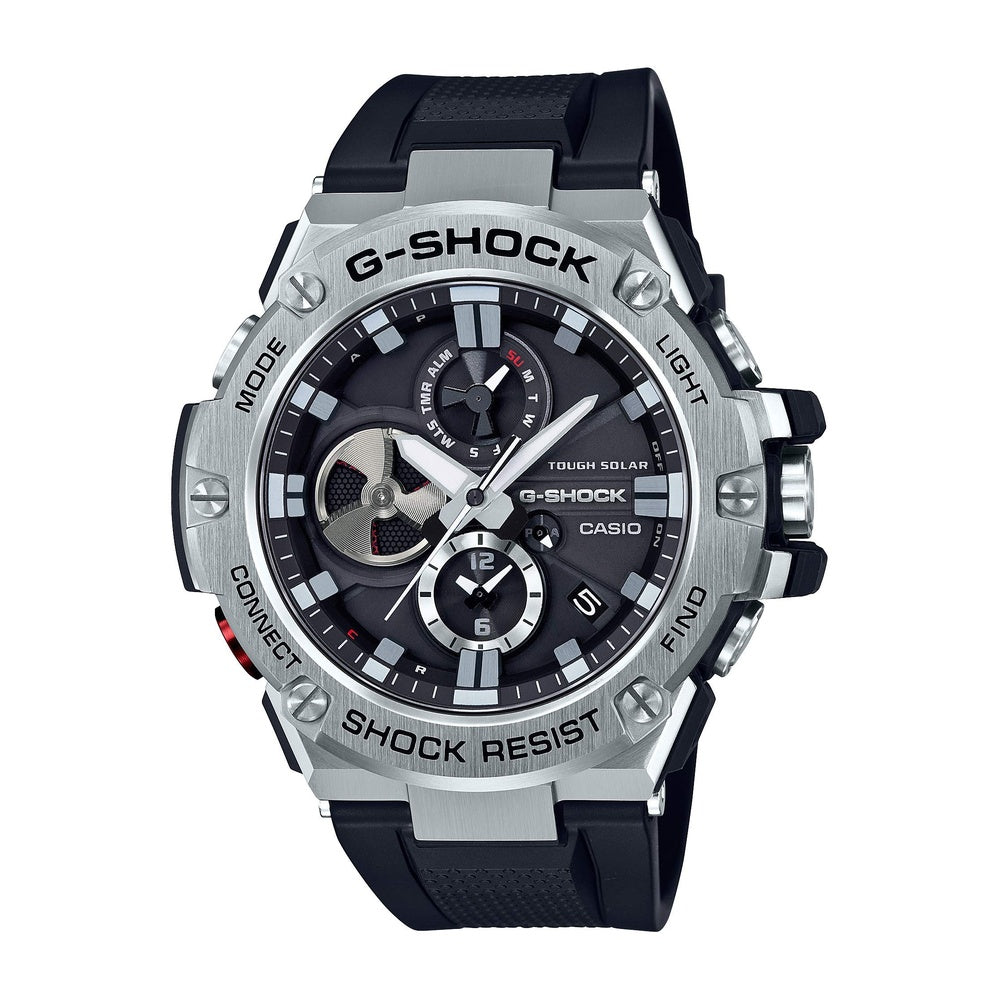 Reloj Casio G-Shock G-Steel con Bluetooth, cronógrafo, resistente al agua, ideal para hombres con diseño moderno y duradero