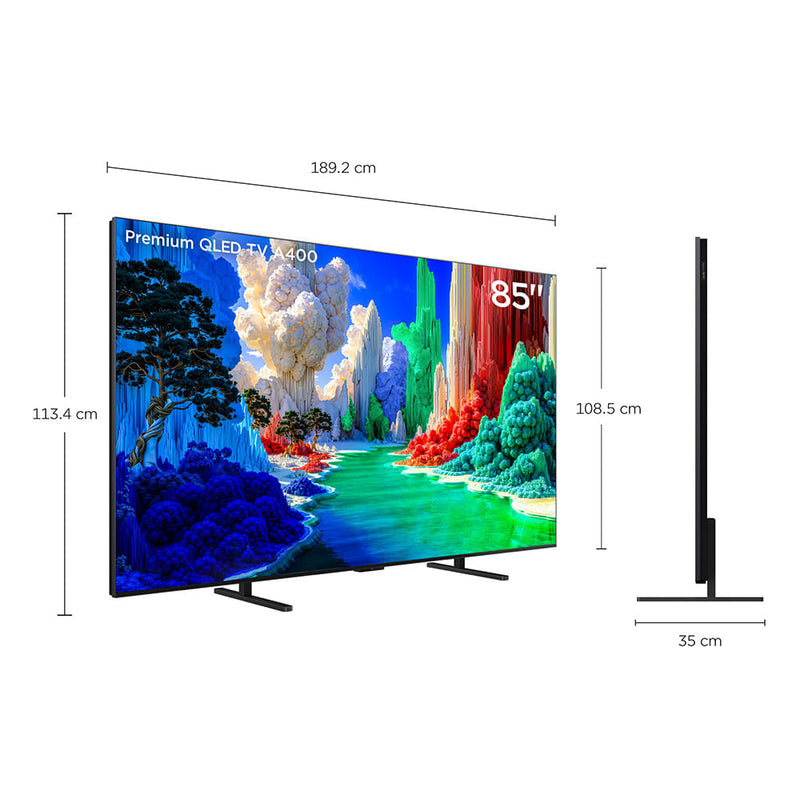 Televisor Tcl 85" 4K Google Tv 85A400