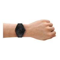 Reloj multifuncional de acero inoxidable Fossil Pearson para hombre, resistente a los arañazos, con subesferas de día y fecha