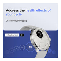 Withings ScanWatch Light - Reloj Inteligente Híbrido Con Monitoreo Cardíaco, Fitness, Ciclo Y Sueño