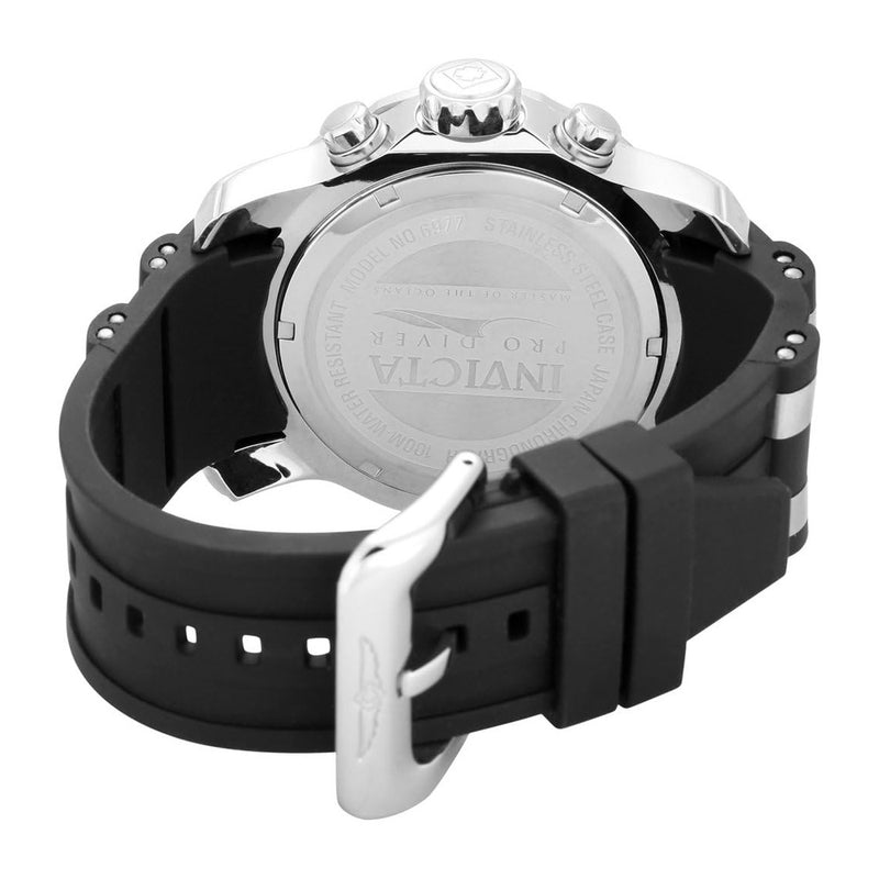 Reloj Cronógrafo De Hombre Invicta 6977 Con Correa De Poliuretano Negro Y Dial De Colección Pro Driver