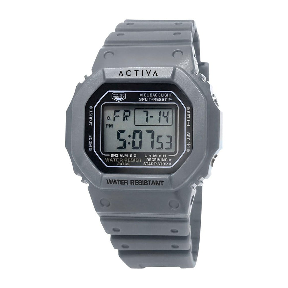 Reloj Invicta resistente a los golpes y al agua, color gris, estilo deportivo
