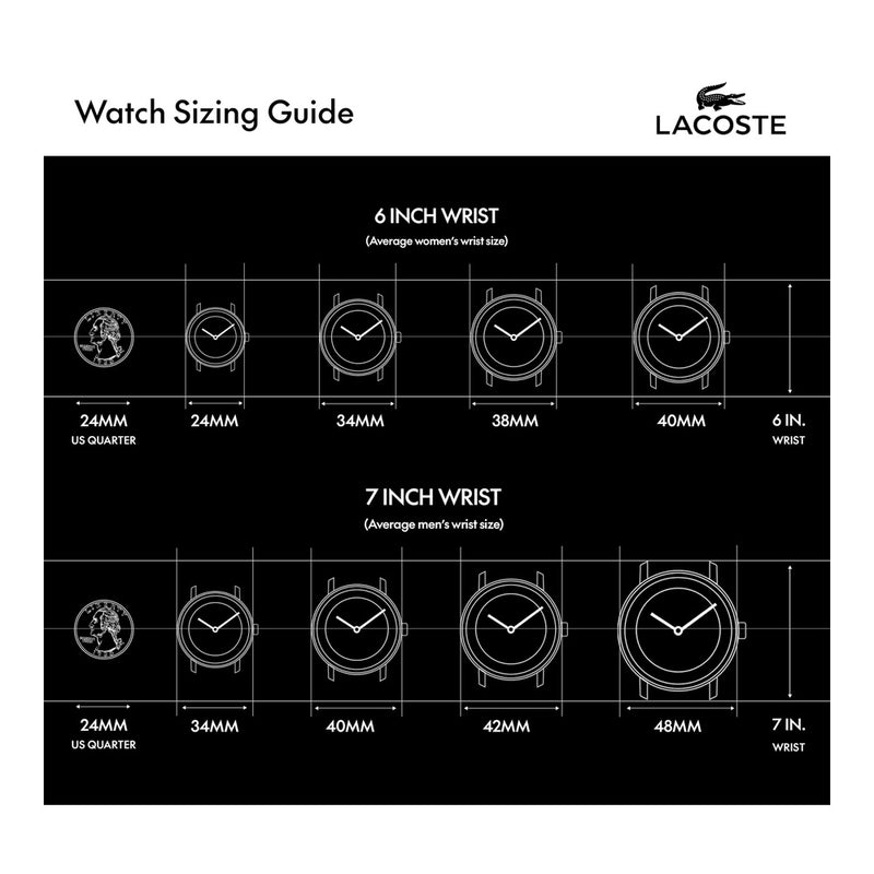 Lacoste Reloj 12.12 de silicona blanco para hombre con movimiento de cuarzo y cristal resistente a arañazos