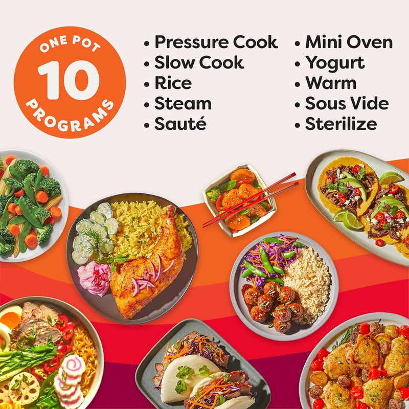 Instant Pot Pro (8 QT) 10-in-1 Pressure Cooker, Slow Cooker