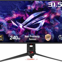ASUS ROG Swift 32” 4K OLED Gaming Monitor (PG32UCDMR) ― 4K (3840 x 2160), QD-OLED, 240Hz, 0.03ms, G-SYNC Compatible, 99% DCI-P3, USB-C 90W, DisplayWidget, DisplayPort 2.1, 3 yr Warranty