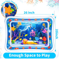 Yeeeasy Manta de Agua Inflable Tummy Time para Bebés 3 a 24 Meses