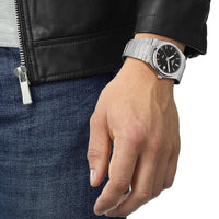 Tissot mens PRX 316L stainless steel case Dress Watch Grey