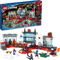 LEGO Marvel Spider-Man Attack on The Spider Lair 76175 Cool Building Toy, Featuring The Spider-Man Headquarters; Includes Spider-Man, Green Goblin and Venom Minifigures