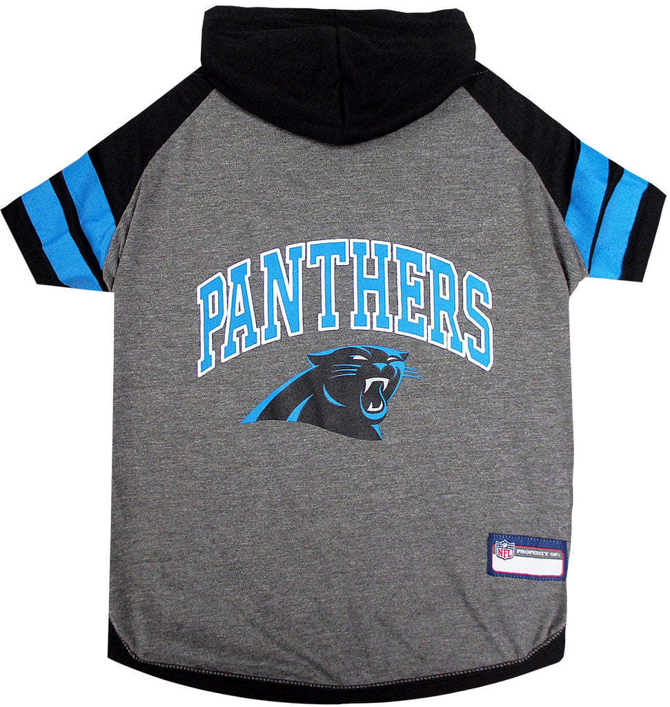 Pets First Hoodie for Dogs & Cats. NFL Football Licensed Dog Hoody Tee Shirt, Large. Sports Hoody T-Shirt for Pets. Licensed Sporty Dog Shirt