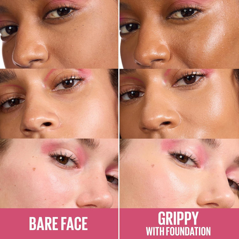 MAYBELLINE Grippy Serum Primer, Hydrating Makeup Primer with 2% Niacinamide For Up To 24HR Make Up Wear, Clear, 1 Count