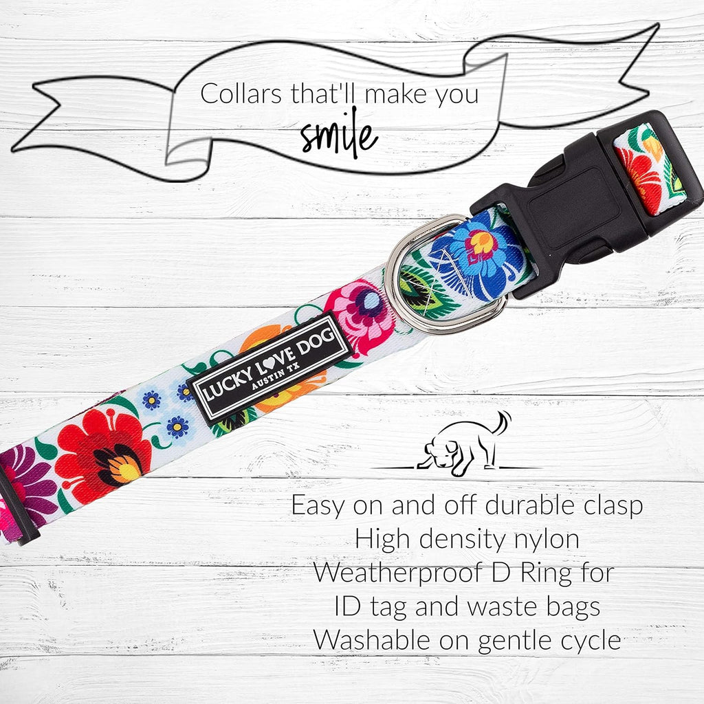 Lucky Love Dog Collar and Leash Set for Small Dogs Cute – Ladybird, Small