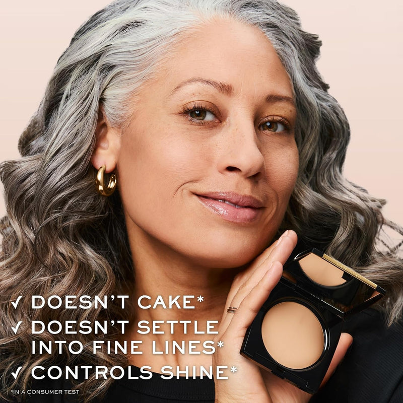Lancôme Dual Finish Powder Foundation - 320 Amande