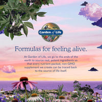 Garden of Life Organics Vitamina prenatal: Ácido fólico para energía y desarrollo fetal saludable, hierro sin estreñimiento, vitamina C, B6, B12, D3 – Orgánico, sin transgénicos, sin gluten, vegano