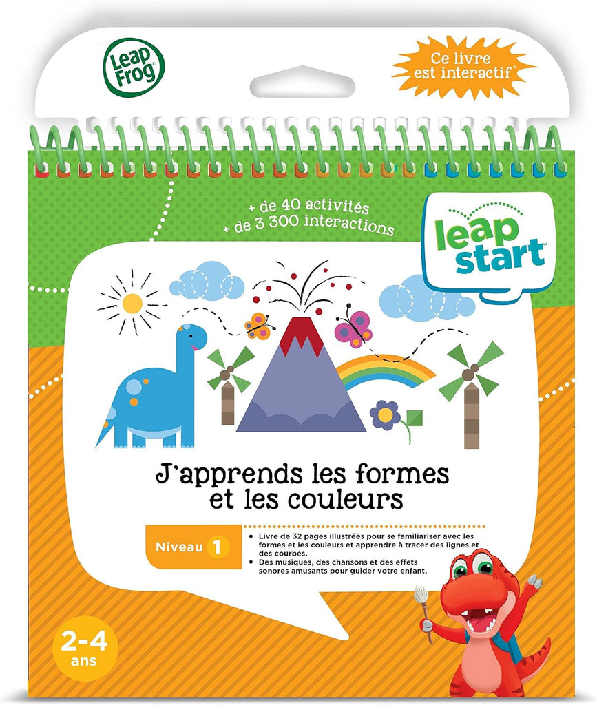 LeapFrog LeapStart Preschool (Level 1) Shapes & Colours with Creativity Activity Book (French Version)
