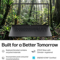 HP OmniBook 3 17.3 inch Laptop PC, FHD Display, AMD Ryzen 3 30, 8 GB RAM, 512 GB SSD, AMD Radeon 610M Graphics, Windows 11 Home, Mica Silver, 17-dp0199nr