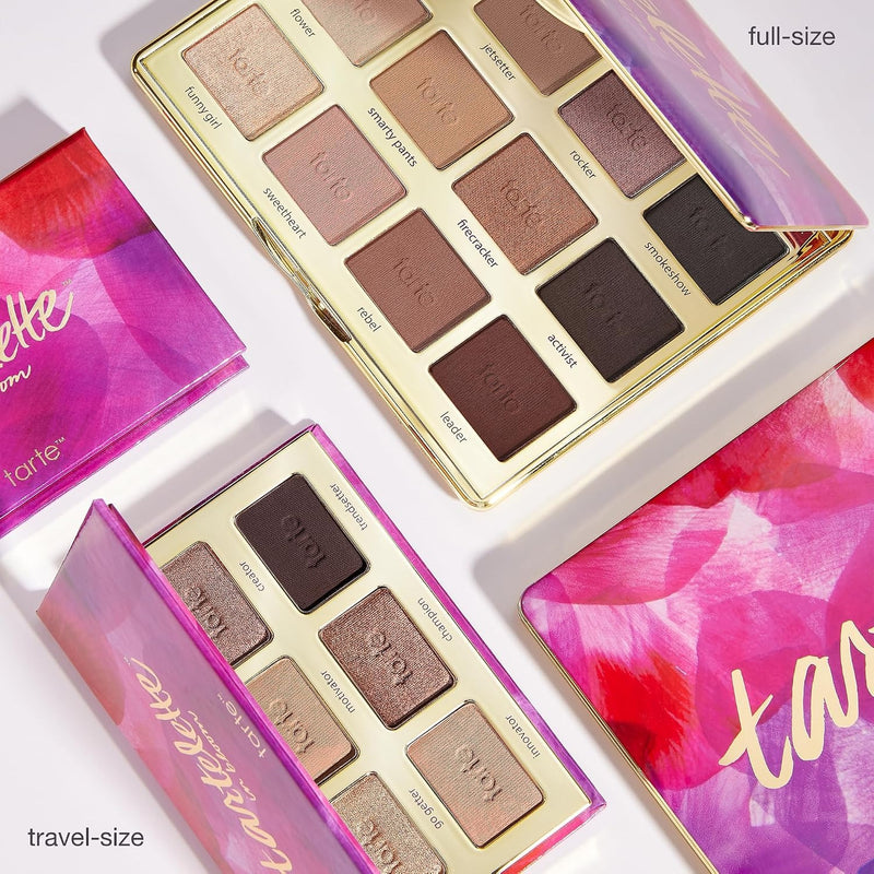 tartelette in bloom Amazonian clay palette – Full-Size Eyeshadow Palette with Neutral Matte & Shimmer Finish, Longwear Buildable Makeup, Vegan & Cruelty-Free