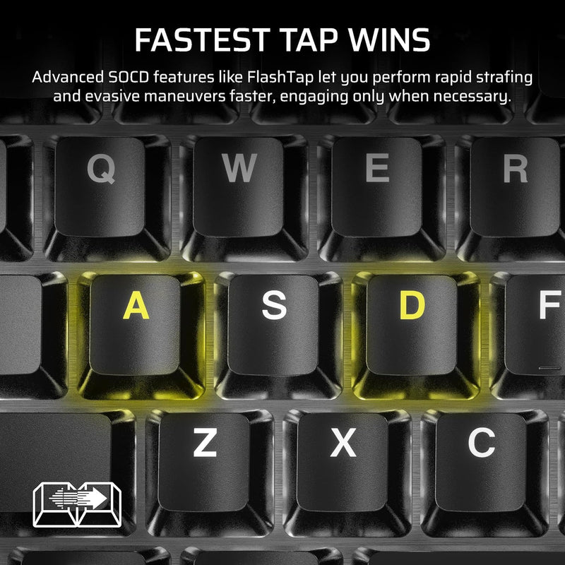 Corsair K70 CORE TKL Wireless RGB Tenkeyless Mechanical Gaming Keyboard – Pre-Lubed MLX Red v2 Linear Switches, SOCD, ABS Double-Shot Keycaps, Sound Dampening, 1000Hz Polling, QWERTY NA – Black