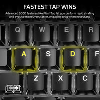 Corsair K70 CORE TKL Wireless RGB Tenkeyless Mechanical Gaming Keyboard – Pre-Lubed MLX Red v2 Linear Switches, SOCD, ABS Double-Shot Keycaps, Sound Dampening, 1000Hz Polling, QWERTY NA – Black