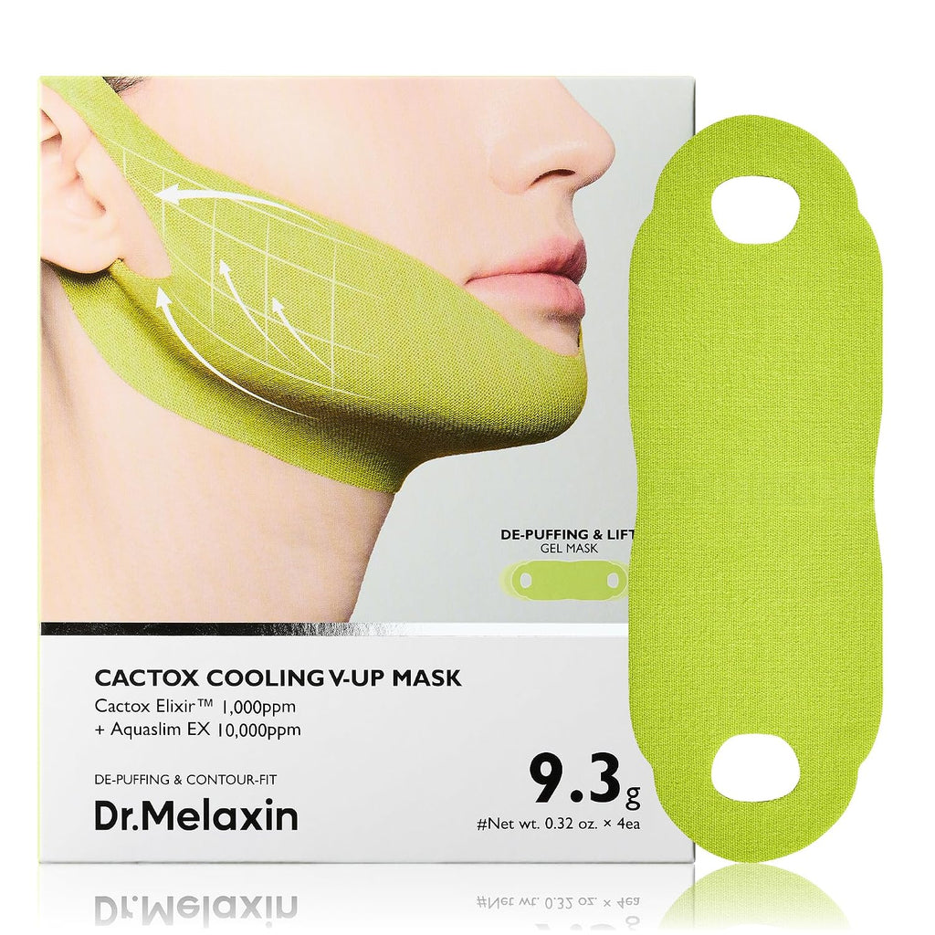 Dr.Melaxin CACTOX V-Lifting Mewing Band – Cactox + Caffeine + Collagen Double Chin Lifting Band for Sagging Jawline & Fa