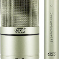 MXL 990/991 Large & Small Diaphragm Condenser Microphone Bundle - Champagne