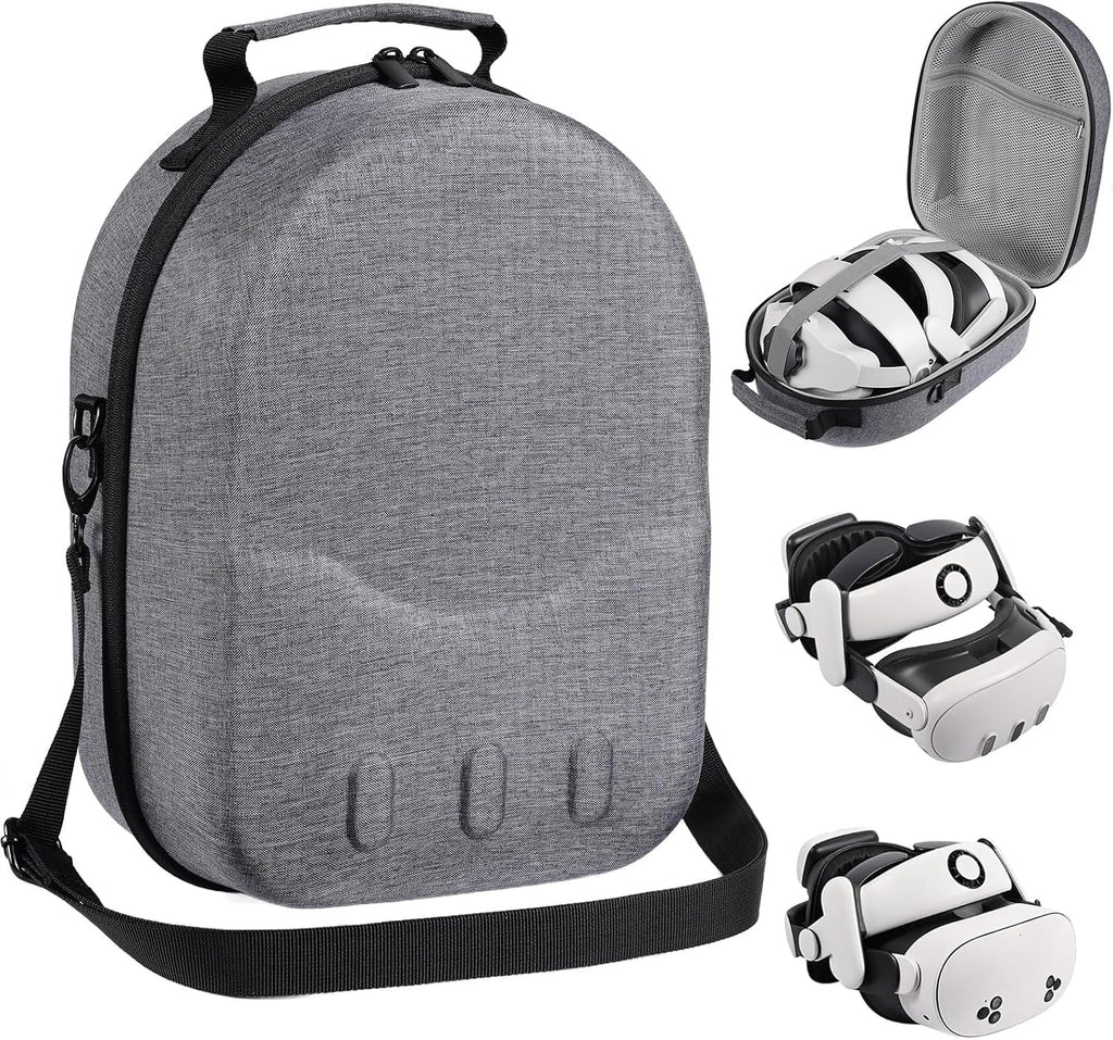 Large size Case for Meta Quest 3/3S, Compatible with Meta Quest 3/3S VR Headset, Controller Grips, Compatible with Batte